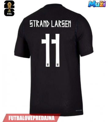 Lacne Muži Futbalové dres Nórsko Jorgen Strand Larsen #11 MS 2026 Krátky Rukáv - Preč